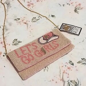 NWT "Let's Go Girls" cowgirl girl envelope clutch - Great for country concerts!!
